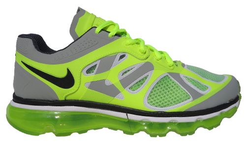 Tênis Nike Air Max 2012 Grafite e Verde Limão MOD:10351