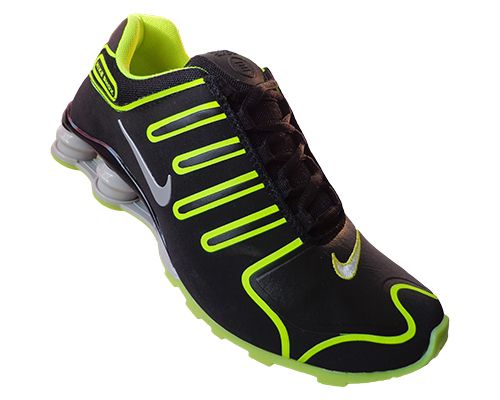 Tênis  Nike Shox NZ Preto e Verde Limão MOD:10765  LANÇAMENT