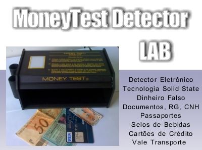 MoneyTest Detector LAB Testa Nota Falsa e Fraude em Document